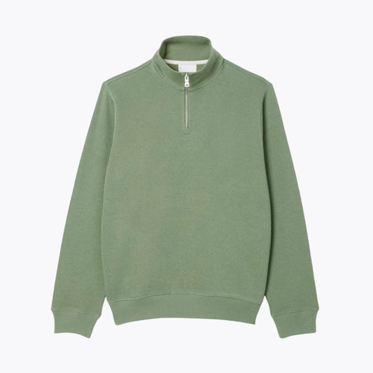 Zip-Up High Neck Sweatshirt Lacoste Elorien Green S 